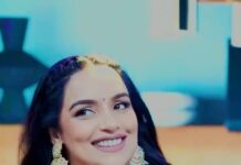 Shweta Menon Instagram - Stylist : @tharunya_vk Wardrobe: @lily_dale_designer_studio Accessories: @planetjewel MUA : @sijanmakeupartist