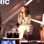 Shweta Tripathi Instagram – What I love about live events is the people you meet and the energy you feel!✨ Mauka bhi milta hai BIG thank you bolne ka for the unconditional love and support I’ve felt for my work and characters 🙏🏼🌻Abhi tak un sawaalon ke baare mein soch rahi hoon @realbollywoodhungama @gouravadarsh @fatimasanashaikh @imouniroy shriya_saran1109 @swatichopra17 🤔🤓
