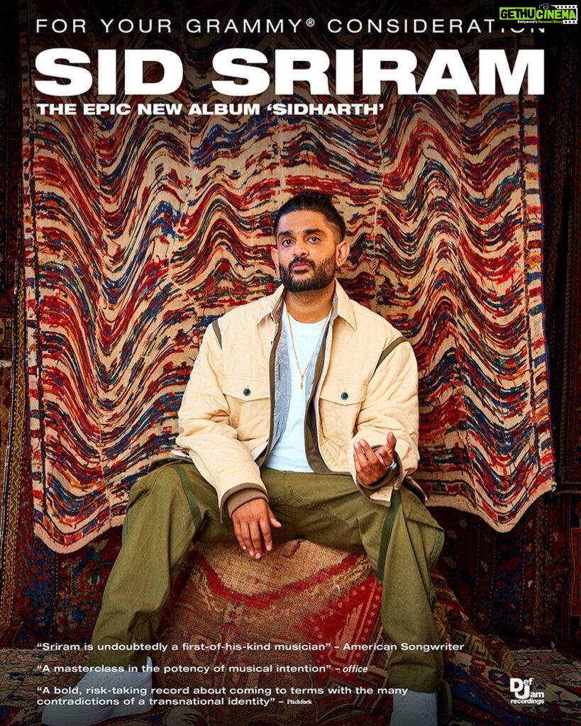 Sid Sriram Instagram - The creation of “Sidharth” was a journey filled with love, discovery, and trust. Produced by @arsononly and created collaboratively with the most beautiful squad of people. It’s been a profound honour sharing this body of work with you all; a kaleidoscopic sonic celebration of the spectrum of my identity. The journey has been deeply fulfilling, and now here we are, for your consideration. All love, no hate