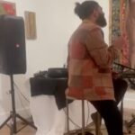 Sid Sriram Instagram - A few days ago, I did a private Boundless set at the @rajivmenoncontemporary with brother @lidogotpix. The show features profoundly beautiful, necessary art by @amanaheer_ @anoushka @asifhoque @bhashaalways @hiba_schahbaz @maya.seas @nibhaakireddy @phoolsunga @prajgariah @renlukamaharaj @sahanabanana @saniebokhari @shaileemehtaa @shyamagolden and @tuda_muda. @d36world and @rajivmenon put this intimate gathering together in a day. It was a blessing to breathe sound into this gorgeous, powerful space. Improvising that evening felt so deeply freeing. 1) Excerpt of Mohanam captured by @chromesparks 2) one day our Gods will make their way down captured by @doitlikedua ceasefire now All love