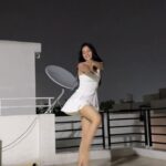 Simran Choudhary Instagram - I’ll always be the girl who finds a moment to dance in the rain 🌧️ #ImpromptuDanceParty . . . #simranchoudhary #dancingintherain