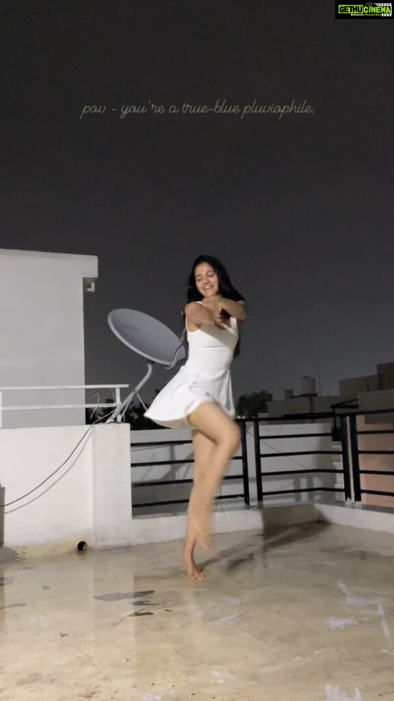Simran Choudhary Instagram - I’ll always be the girl who finds a moment to dance in the rain 🌧 #ImpromptuDanceParty . . . #simranchoudhary #dancingintherain