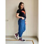 Simran Natekar Instagram - ❤️💙💜💚💛🧡🖤🤍 Shoes : @toesmithofficial