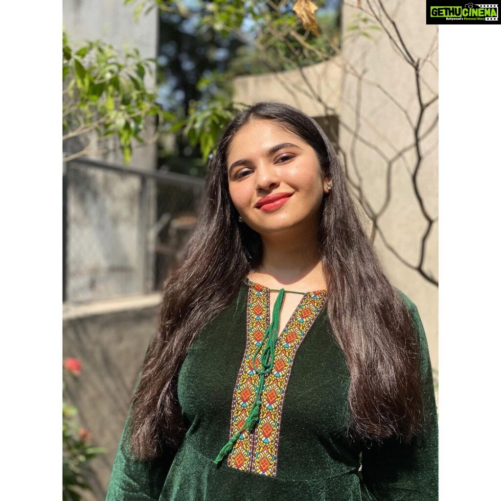 Simran Natekar Instagram - Go green Dress : @juneberry__official