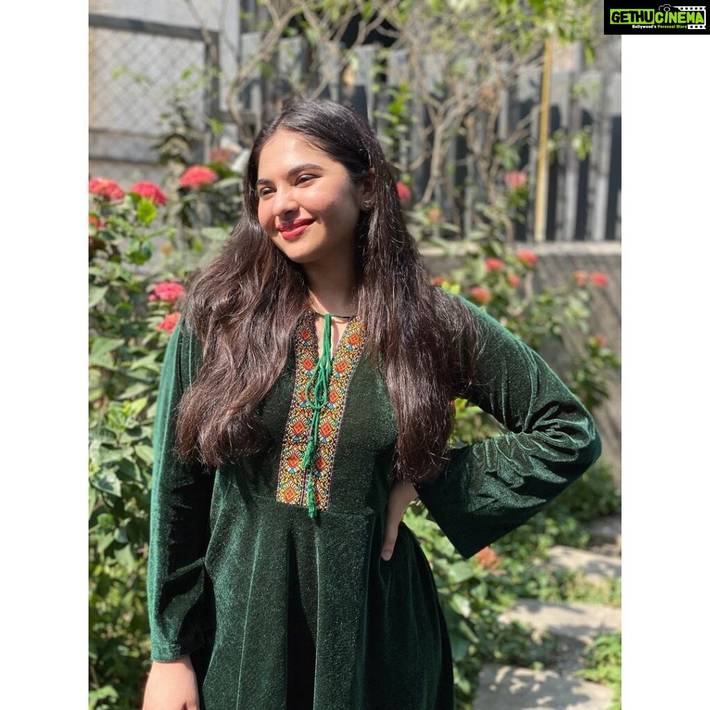 Simran Natekar Instagram - Go green Dress : @juneberry__official