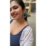 Simran Natekar Instagram - Felt cute won’t delete later😚 Earrings by @fabric_basket