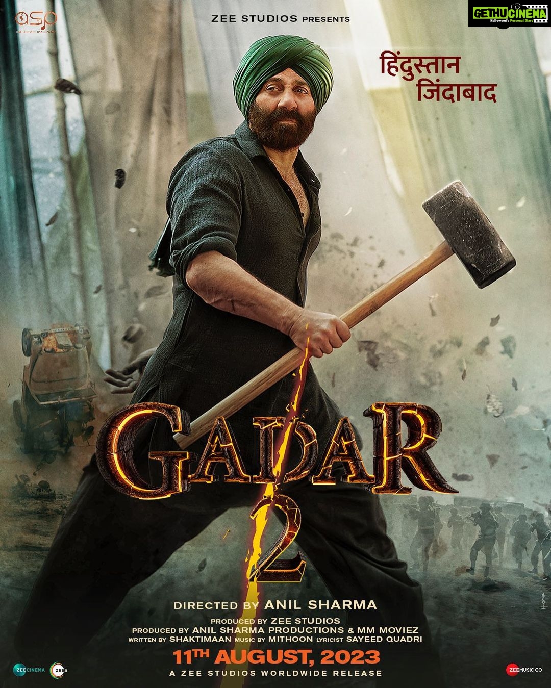 Simrat Kaur Instagram - Am I dreaming??🥹 I can’t believe I’m posting this while sitting on couch and happy tears in eyes😭❤️ Hindustan Zindabaad Hai….Zindabaad Tha.. .aur Zindabaad Rahega! This Independence Day, we bring to you the biggest sequel in Indian cinema after two decades. #Gadar2 releasing on 11th August 2023🔥 #HappyRepublicDay @zeestudiosofficial @iamsunnydeol @ameeshapatel9 @anilsharma_dir @anilsharmaprod @mithoon11 @quadri.sayeed @shariq_patel @zeemusiccompany @zee5 @zeecinema @iutkarsharma @shabinakhanofficial Mumbai, Maharashtra