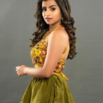 Sivaangi Krishnakumar Instagram - Happy Diwali ♥️♥️Love and light to you all🥰have lots of sweets Outfit @savinidii_official Styled @paviiiee_08 Makeup @arupre_makeup_artist Photos Manoj Retouch @retouch_by_gokul