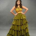 Sivaangi Krishnakumar Instagram - Happy Diwali ♥️♥️Love and light to you all🥰have lots of sweets Outfit @savinidii_official Styled @paviiiee_08 Makeup @arupre_makeup_artist Photos Manoj Retouch @retouch_by_gokul