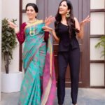 Smita Bansal Instagram - Dropping a dance video together After 12938472 days. Dhanteras special 😁❤️ @bansalsmita_ #trendingreels #trending #dance #dancechallenge #tosenaina @dhvanibhanushali22
