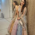 Smita Gondkar Instagram – A perfect combination of tradition and style, this chaniya choli is my way of celebrating the grandeur of our heritage. 💫🌺
.
.
.
Styling : @tanmay_jangam
Outfit : @suvidhafashion
.
.
.
#smitagondkar #smittens #traditional #festivalvibes #outfit #trending #instagram