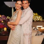 Smriti Khanna Instagram – Happy Diwali to our Instagram family 🪔✨♥️
Wearing @houseofneetalulla 
Gautam in @abujanisandeepkhosla 
Anayka in @the.adorbss