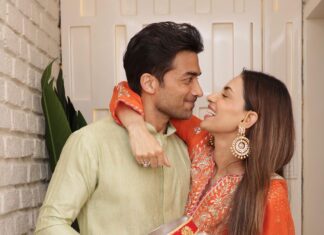 Smriti Khanna Instagram - Karva chauth special 🌙🧡 Wearing @gopivaiddesigns