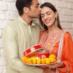 Smriti Khanna Instagram - Karva chauth special 🌙🧡 Wearing @gopivaiddesigns