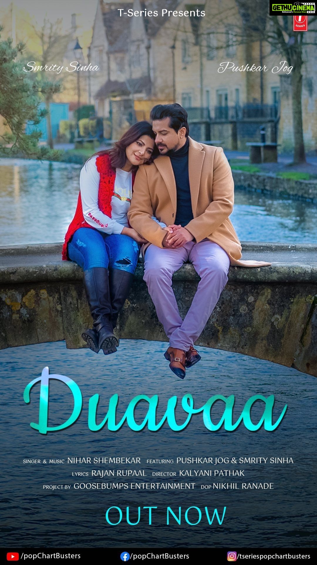 Smrity Sinha Instagram - LINK IN BIO .Tseries Presents #Duavaa Featuring Pushkar Jog @jogpushkar & Smrity Sinha @smritysinha_official Director - Kalyani Pathak @kalyanipathak DoP - Nikhil Ranade @dopnikhilranade Drone Operator - Rahul Bhammarker @findlifewithrahul Line Producer - London Film City @london_film_city_production Production Manager - Ashutosh Mehatre @ashumehatre Make up & Hair - Iljeet Kaur @m4keupbyik Costume Stylist - Shakti Mhaisekar @styledbyshakti Editor & Colourist - Nadeem Akhtar @onlinenadeem Post : Unoboyz Studioz DI & Online Artist : Nadeem Akhtar Editor : Sayan Mal DI & Online associate : Mohd Mujammil Audio Credits :- Vocals and Composition - Nihar Shembekar @niharshembekar Lyrics - Rajan Rupaal Music Production - Avijeet Satapathy Guitars - Nathan Patra Mix/Master - Bashab Bhattacharjee PR - waseem Birmingham, United Kingdom