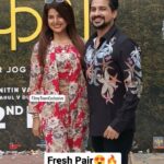 Smrity Sinha Instagram - #PushkarJog & #SmritySinha Poses together at an #Musafiraa Poster Launch . . . . #pushkarjog #pushkarjogfc #pushkarjogfans