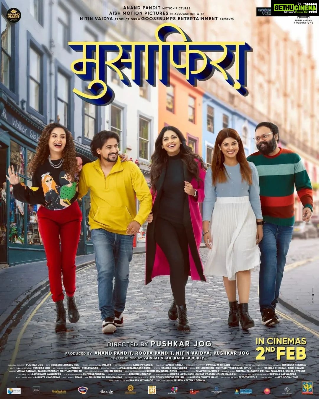 Smrity Sinha Instagram - आयुष्य.. एक अनुभवण्यासारखा नितांत सुंदर प्रवास.. जगणं Celebrate करायला येत आहे ‘मुसाफिरा’ २ फेब्रुवारी २०२४ ला आपल्या जवळच्या सिनेमागृहात! #Musafiraa #2Feb #AnandPanditMotionPictures #GoosebumpsEntertainment #NitinVaidyaProductions A Film by @jogpushkar Presented By: @anandpanditmotionpictures @goosebumpsent1 @nitinvaidyaproductions Produced By: @anandpandit @roopa_pandit Pushkar Jog, Nitin Vaidya Co-Produced By: @vaishalshah7 @rahul_v_dubey @dr_kadambarijethwani Starring: Pushkar Jog @iampoojasawant @smritysinha_official @dishapardeshi_ @pushkarajchirputkar Associate Director: @cherry_piee7 Executive Producer: @ravirajzingade Line Producer: Laxmikant Kalgutkar Director Of Photography: @yogeshkoli8 Art Director: @shrutiiihaldipur Acting Supervisor: @yogeshphulphagar Costume: Shakti Mhaisekar Makeup & Hair: @sheetalpalsande Mrunal Pawaskar, Sonal Koyande Publicity Stills & Bts: @zingaderanjan Publicity Designs: @dedhiabrijesh PR: Avadumber Entertainment @amrutamane48 Digital Marketing: @teamsocialtime Media Partner: @byou.in @tejalpimpley Travel Partner: @thomascookofficial