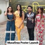 Smrity Sinha Instagram - Grand #Musafiraa Poster Launch . . . #musafiraa #dishapardeshi #poojasawant #pushkarjog #smritysinha #dishapardeshifc #poojasawantactress #poojasawant😍 #pushkarjogfans #smritysinha_official