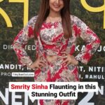 Smrity Sinha Instagram - Super Glamorous #SmritySinha Flaunting in this Stunning Outfit as she papped at #Musafiraa Poster Launch . . . . #smritysinha #SmritySinha #smritysinha_official #smritysinhaofficial