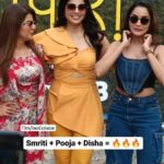 Smrity Sinha Instagram - #smritysinha sinha + #poojasawant😍 + #dishapardeshi = 🔥🔥🔥 . . As they papped at #Musafira Poster Launch . . . #smritisinha #poojasawant😍 #dishapardeshi