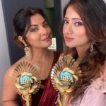 Smrity Sinha Instagram - We won 💕💕💕 Me : Best Debutant Actress @smritysinha_official Ji : Best Actress critic 🥰🥰🥰 Girl power 🌸 Coca-Cola Arena