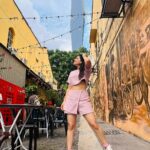 Sonalee Kulkarni Instagram - Showcasing some #graffiti #streetart #artworks of the street in #kualalumpur #malayasia and this chic outfit by @aciddresses styled by @sshorewala TRAVELOGUE is OUT now LINK in BIO #sonaleekulkarni #malaysia tour! @youtube @youtubeindia #youtube Pik Wah Cafe 碧华楼 - 茨厂街 Petaling Street