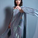 Sonalee Kulkarni Instagram - Day - 7 Of #Navratri 🩶 #navratricollection by @puja.patelll Photography @trilogy_works Assisted by @tejas_sarjine #HappyNavratri #sonaleekulkarni #navratrispecial #marathimulgi #colouroftheday #navratri2023 #cotd #grey #gray #colour #color