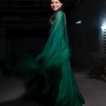 Sonalee Kulkarni Instagram - Day - 6 #Navratri 🍀 #navratricollection by @puja.patelll Photo by @trilogy_works Assistant @tejas_sarjine #HappyNavratri #sonaleekulkarni #navratrispecial #marathimulgi #colouroftheday #navratri2023 #cotd #green #colour #color