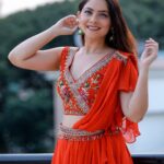 Sonalee Kulkarni Instagram - नवरात्री ची पहिली माळ - 🍊 #navratricollection by @puja.patelll #HappyNavratri #sonaleekulkarni #navratrispecial #marathimulgi #colouroftheday #navratri2023 #cotd #orange #colour #color