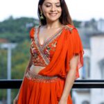 Sonalee Kulkarni Instagram - नवरात्री ची पहिली माळ - 🍊 #navratricollection by @puja.patelll #HappyNavratri #sonaleekulkarni #navratrispecial #marathimulgi #colouroftheday #navratri2023 #cotd #orange #colour #color