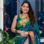 Sonalee Kulkarni Instagram – 🦚 Diwali 2023 🪔 

#saree @navinyas_handloom 
#jewellery @monali.gulhane 
#rangoli @islandrangoli 
#photography @yashkaklotar 

#sonaleekulkarni #paithani #nath #rangoli #happydiwali #indian #marathimulgi #peacockblue Dubai, United Arab Emirates