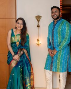 Sonalee Kulkarni Instagram - Happy Diwali 🪔 

#sonaleekulkarni #kunalbenodekar #diwali2023 #happydiwali #diwali