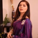 Sonalee Kulkarni Instagram – The dressing up season is here and 
I’m wrapped in this beautiful purple 
Sari with love by @ranreet_official 💜 

Photography by @jiten_03 

#sonaleekulkarni #purple #silk #sari #love #marathimulgi #diwali #festival Mumbai – मुंबई