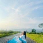 Soumitrisha Kundu Instagram - let us live like flowers wild and beautiful & drenched in sun!🦋🤍🩵 #soumitrisha