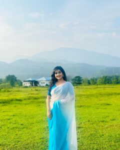 Soumitrisha Kundu Instagram - let us live like flowers wild and beautiful & drenched in sun!🦋🤍🩵 #soumitrisha