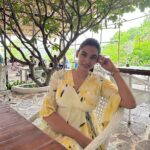 Spandana Palli Instagram - Sunsets are proof that endings can often be beautiful, too💃🏼🌹 Olive Bistro - Hyderabad