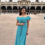 Spandana Palli Instagram - It was just a surprising 💫 coincidence that my 👗 dress matched with the Mysore Palace #bliss #happysoul #for #ever #rich #royal Mysur Palace