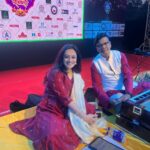 Spruha Joshi Instagram - An amazing Diwali Pahat At Nagpur today. Thank you so much everyone Outfit by - @cottoncottageindia . Artists - @damleprashant , @saleelkulkarniofficial , and Madhura Datar. Picture credit :- @prafulurakude #diwali #diwalipahat #celebration #shows #spruhajoshi #marathi #marathiactress