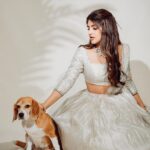 Sreeleela Instagram - Celestial whispers 🪽 With my baby girl bliss @missss_blissss . . . . . . . . . Styled by @rashmitathapa Wearing @yaksideepthireddy Jewellery @jatinmorjewels Makeup @makeupartist_arti Hair @taniadhingra Shot by @puchi.photography Styling team @tedhimedhi Bangles @karnikajewelshyd