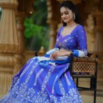 Sri Satya Instagram - 💙🦋✨✨✨ Outfit : @pari.designers_ MUA: @vinusha_makeoverartistry 📸: @happy_portraits_photography Location : @nizam_film_city