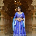 Sri Satya Instagram - 💙🦋✨✨✨ Outfit : @pari.designers_ MUA: @vinusha_makeoverartistry 📸: @happy_portraits_photography Location : @nizam_film_city