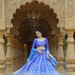 Sri Satya Instagram - 💙🦋✨✨✨ Outfit : @pari.designers_ MUA: @vinusha_makeoverartistry 📸: @happy_portraits_photography Location : @nizam_film_city