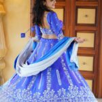 Sri Satya Instagram - 💙🦋✨✨✨ Outfit : @pari.designers_ MUA: @vinusha_makeoverartistry 📸: @happy_portraits_photography Location : @nizam_film_city
