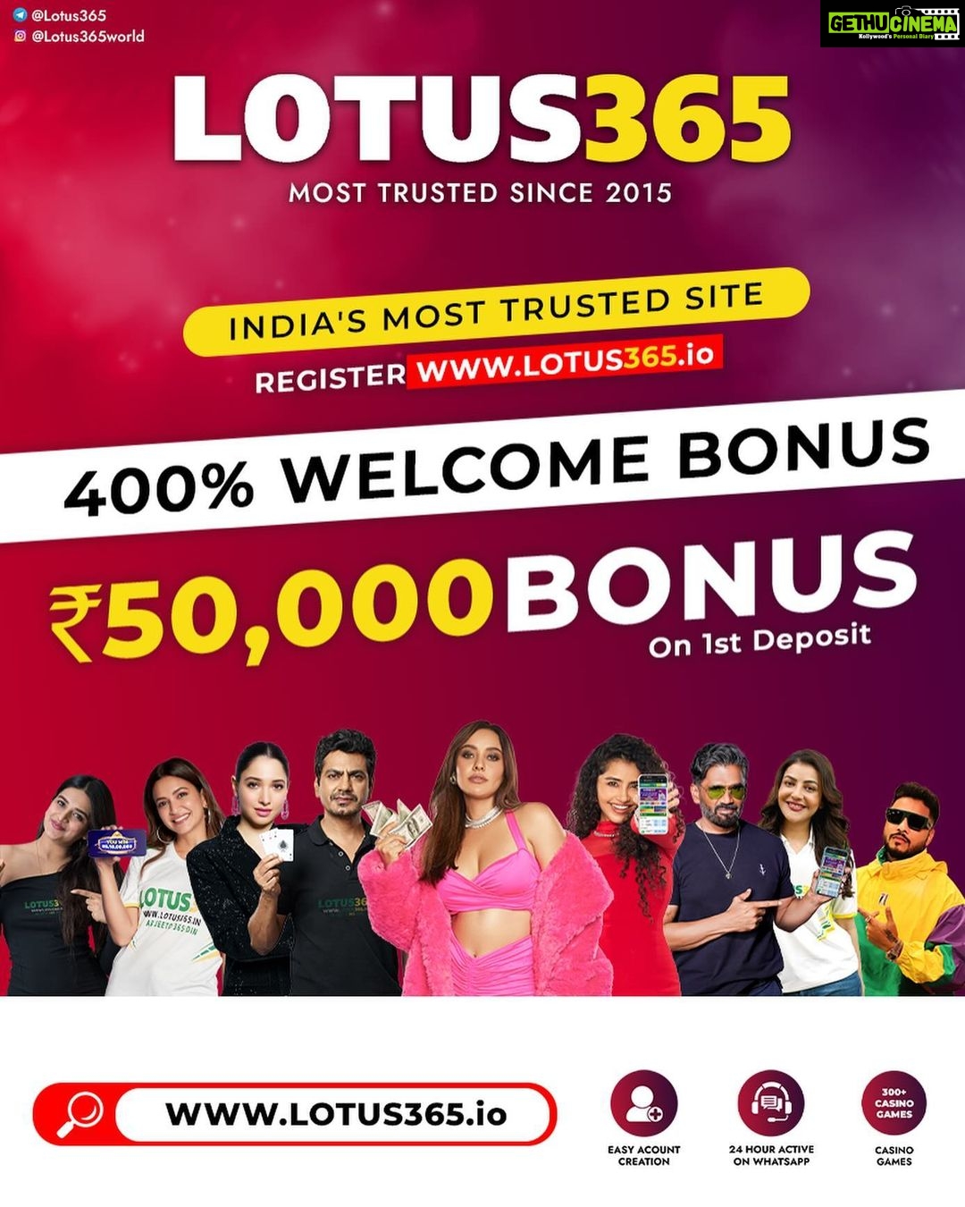 Sri Satya Instagram - @Lotus365world www.lotus365.io Register Now To Open Your Account Msg Or Call On Below Number's Whatsapp - +917000076993 +919303636364 +919303232326 Call On - +91 8297930000 +91 8297320000 +91 81429 20000 +91 95058 60000 LINK IN BIO 😎 Disclaimer- These games are addictive and for Adults (18+) only. Play on your own responsibility.