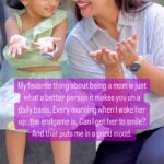 Sridevi Ashok Instagram - My favorite thing about being a mom is just what a better person it makes you on a daily basis. Every morning when I wake her up, the endgame is, Can I get her to smile? And that puts me in a good mood. #srideviashok #motherhood #momanddaughter #mommyandme #momlife #daughterlove #likemotherlikedaughter #womeninspiringwomen #strongwomen
