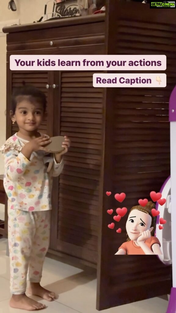 Sridevi Ashok Instagram - Your children are always watching what you do. Not just the things you teach them. They see how you handle stress. They watch how you treat other people and observe how you deal with your feelings. Even when you think your children aren’t paying attention, it’s essential to be a positive role model.
