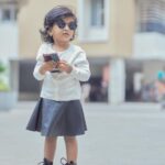 Sridevi Ashok Instagram - Happy Children’s Day 🫶❤️ @sitara_chintala The earth reveals its innocence through the smiles of children. A very warm wish for all the children on this special day. Photography : @rootzstudios #kidsphotography #childphotography #childrensday #kidsfashion #kidsdress #chennaikids