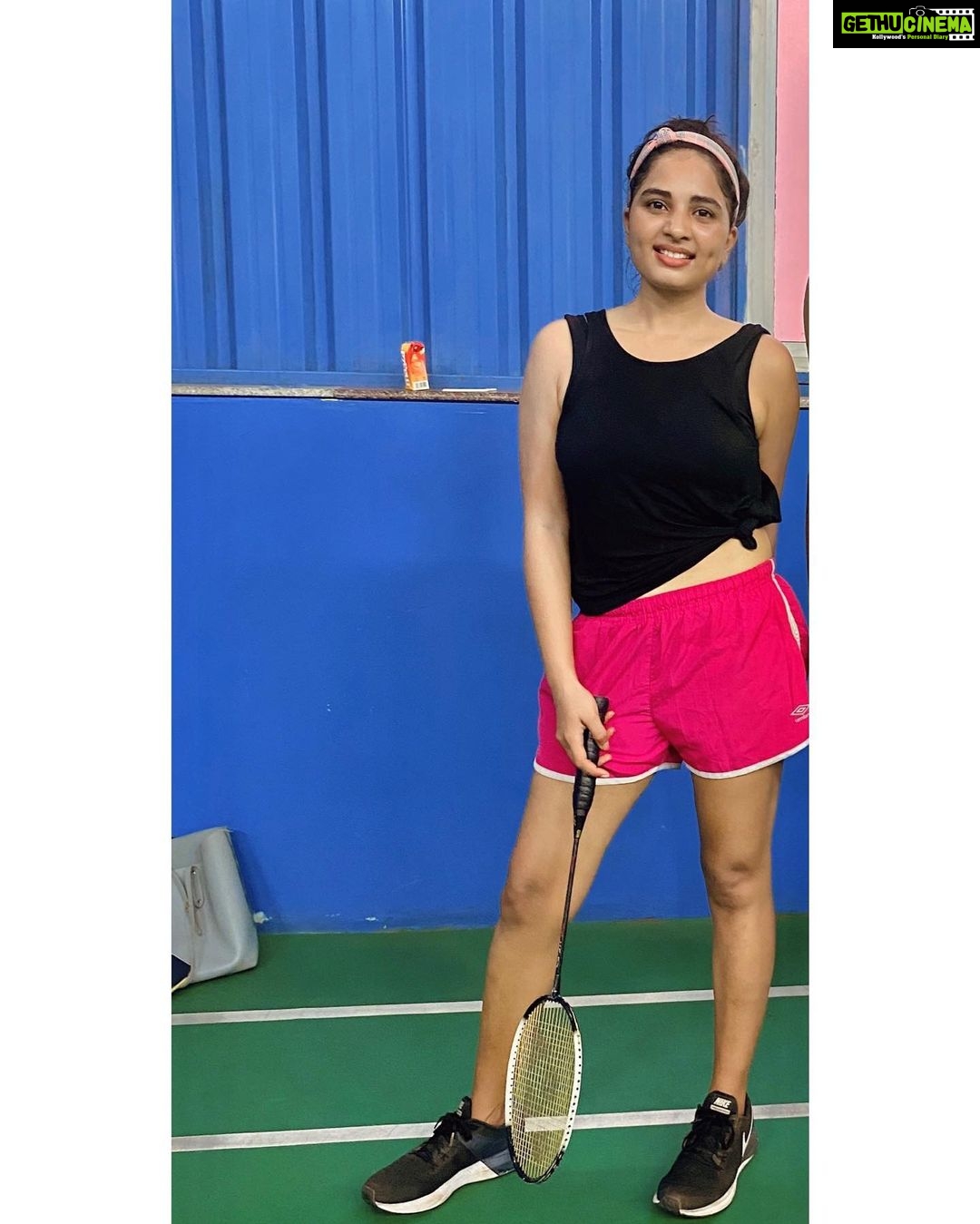 Srushti Dange Instagram - Is this BADminton attitude? 🤔🏸 Nah but I served it, smashed it, won it , loved it 🫰🏻
