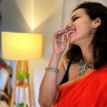 Sruthi Hariharan Instagram - I've always looked at jewellery, as a form of art and creative expression. Hence, when I see something different and exquisite, I lose my heart to it . Like this set from @citrinejewellery . Just that piece was enough to make me feel a little extra zhuzhed up :) Thank you @shashwatichandrashekar for making sure I wear it ♥️