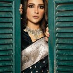 Subhashree Ganguly Instagram - Elegance is beauty 🖤 . . . . . . Saree @designsbymitanghosh Jewellery @illuminate_shine_everyday Stylist duo @thankgod_itsfashion @sizaa92 Assisted by @isuvosri13 Mua @makeupartist.sourab Hair @sarmistha1992 📸 @othoba.neba . . #ootd #ethnicwear #sareelove #instagood #instalike #instafashion #instalove #explorepage #explore #love #peace